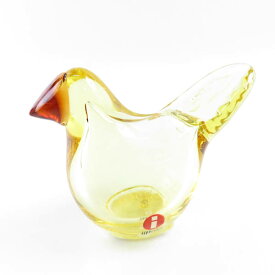 美品 iittala イッタラ BIRDS BY TOIKKA SIEPPO レモン・コッパー バード バイ トイッカ シエッポ 1点 無鉛ガラス 北欧 フィンランド インテリア オブジェ SY5028H 【中古】