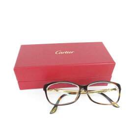難有 Cartier カルティエ 6216975 メガネ 眼鏡 フレーム レディース AY4777C 【中古】