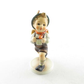 美品 Goebel ゲーベル 82/0 ランドセルを背負った少年 School Boy フンメル人形 オールド ヴィンテージ 置物 陶磁器 ドイツ SU5296U 【中古】