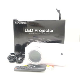 美品 TOPVISION LED Projector T6 プロジェクター 小型プロジェクター HT41 【中古】