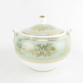 美品 WEDGWOOD ウェッジウッド コロンビアセージグリーン シュガーポット SY9356Q 【中古】