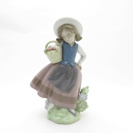 LLADRO リヤドロ 5221「甘い花の香り」 フィギュリン 置物 陶器人形 西洋オブジェ SY9651P 【中古】