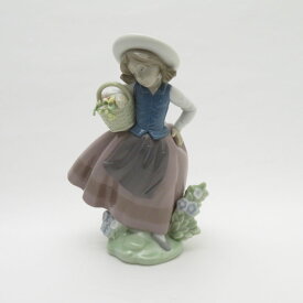 LLADRO リヤドロ 5221「甘い花の香り」 フィギュリン 置物 陶器人形 SY9759P 【中古】