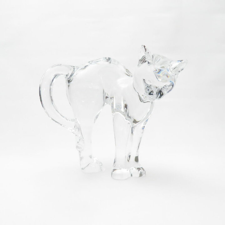 楽天市場】美品 Baccarat バカラ ラウンドバックキャット クリスタル  