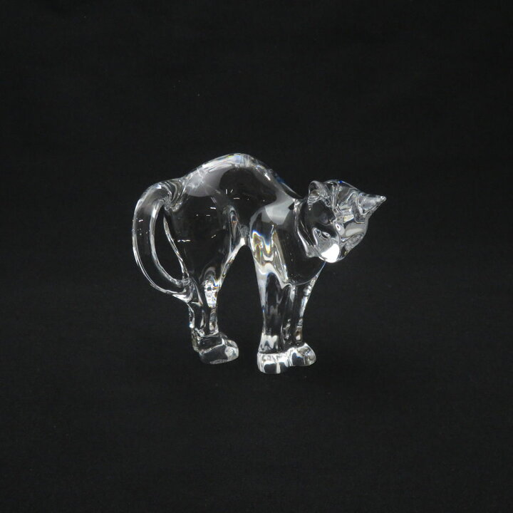 楽天市場】美品 Baccarat バカラ ラウンドバックキャット クリスタル  
