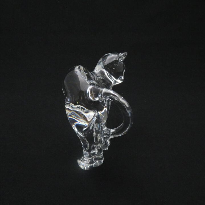 楽天市場】美品 Baccarat バカラ ラウンドバックキャット クリスタル  