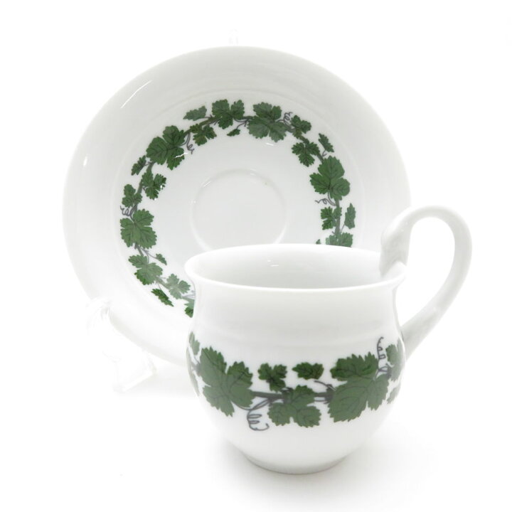 楽天市場】美品 MEISSEN マイセン ワインリーフ モカカップ＆ソーサー 