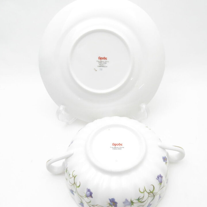 楽天市場】美品 SPODE スポード カンパニュラ スープカップ＆ソーサー 