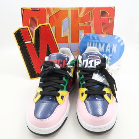 未使用 NIKE ナイキ NIGO ニゴー Air Force 3 Low SP Navy" エアフォース3 ロー" スニーカー 24cm - HQ1458-400 ヒールロゴNIGO コラボシューズ AU2919 【中古】