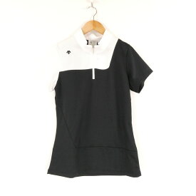 未使用 DESCENTE デサント DGW1737S ポロシャツ L ポリエステル 半袖 ゴルフ レディース HN163 【中古】