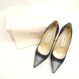 美品 JIMMY CHOO ジミーチュウ 141ABEL ポインテッドトゥパンプス 36 スエード レザー ハイヒール レディース AY6900 【中古】