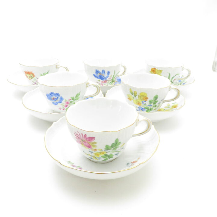 楽天市場】美品 MEISSEN マイセン ベーシックフラワー 二つ花 コーヒー  