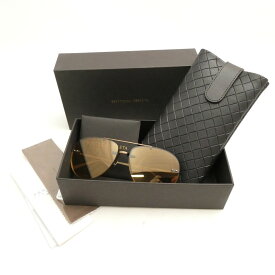 美品 BOTTEGA VENETA ボッテガヴェネタ BV0179S 002 サングラス 63□15-140 アイウェア 眼鏡 メガネ メンズ AY6848 【中古】