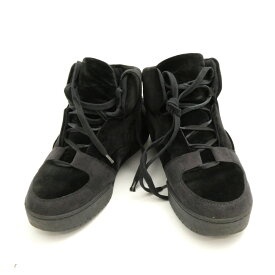 STELLA McCARTNEY ステラマッカートニー スニーカー 35 22cm相当 ハイカット ベロア ロゴ レディース AD1111 【中古】