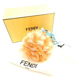 美品 FENDI フェンディ PON PON CHARM チャーム フォックスファー フルーツ チャーム パイナップル レディース AY7571 【中古】