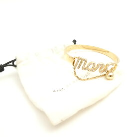 MARC BY MARC JACOBS マークバイマークジェイコブス ブレスレット バングル ロゴ 金色 アクセサリー AU4085 【中古】