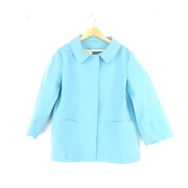 HERNO ヘルノ コート 42 Mサイズ相当 コットン他 ショート丈 ジャケット ライトブルー レディース AD2222A80 【中古】