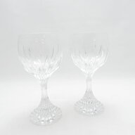 美品 Baccarat バカラ マッセナ ワイングラス 2客 クリスタル ペア H16 SU14278G1 【中古】