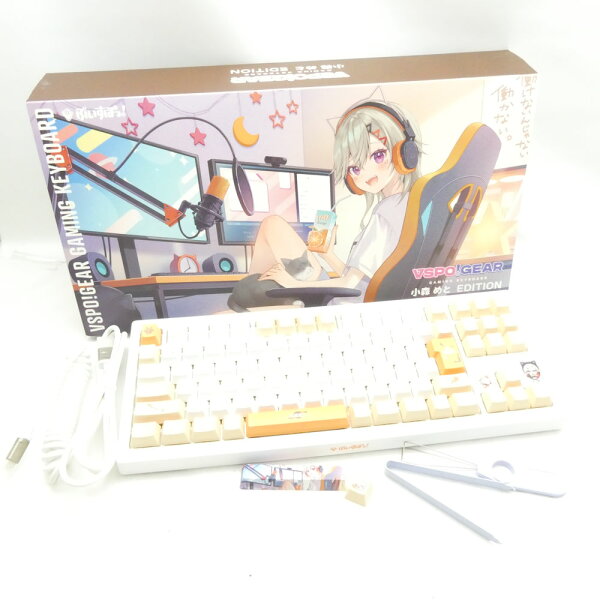 VSPO!GEAR ぶいすぽっ! VSPO-KB 小森めと EDITION ゲーミングキーボード eスポーツ ゲーム HM1020 【中古】
