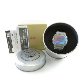 美品 CASIO カシオ G-Shock DW-5600SRS-7JF 腕時計 クリア ウォッチ レディース AM3765C 【中古】