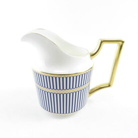 美品 WEDGWOOD ウェッジウッド ANTHEMION BLUE アンセミオンブルー クリーマー 1点 250ml クリーム ミルク 英国 ゴールド レア SU3779A2 【中古】