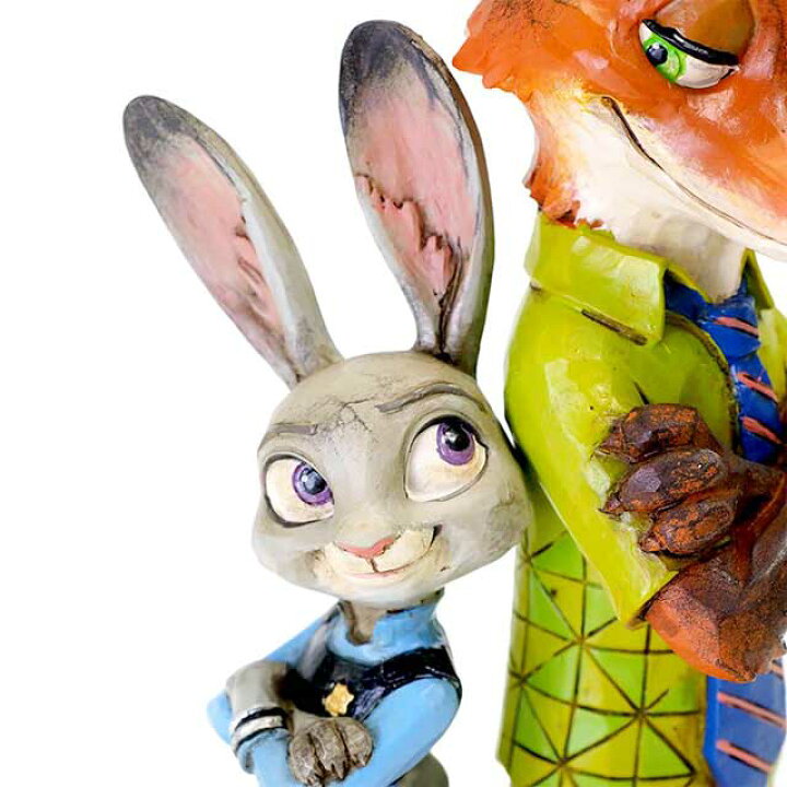 楽天市場 ズートピア ジュディ ニック Zootopia Judy And Nick Disney Traditions ディズニー フィギュア 置物 Jim Shore ジムショアー 彫像 木彫り風 インテリア ギフト プレゼントenesco社認定 日本正規総代理店 Renaissance Gift