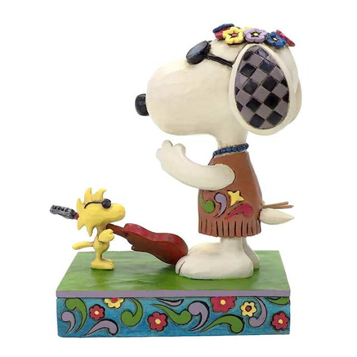 楽天市場 スヌーピー ウッドストック コンサート Peanuts Jim Shore ピーナッツ ジムショア Snoopy フィギュア 置物 彫像 木彫り風 インテリア ギフト プレゼント チャーリー ブラウン ギター バンド 音楽enesco社認定 日本正規総代理店 Renaissance Gift