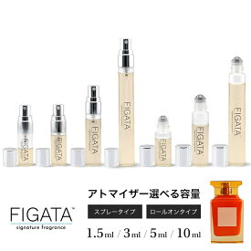 [FIGATA]ミニ香水 原材料/ ビターピーチ オードパルファン 香水 お試し 選べる 容量 1.5ml 3ml 5ml スプレー ロールオン アトマイザー ネコポス