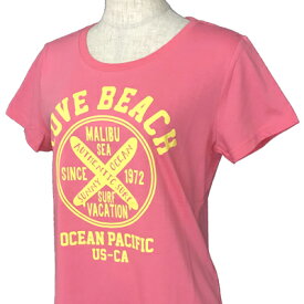 OCEAN PACIFIC（オーシャンパシフィック）_レディース_半袖Tシャツ【ピンク(PNK)】_526550-D