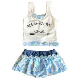 OCEAN PACIFIC（オーシャンパシフィック）_キッズ_女児_水着【グリーン(GRN)】_567-801