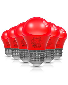 ORALUCE ���b�h LED�d�� �J���[�d�� E26���� 40W���� 5W 450lm 220�x�L�z�� �����F �����d�� �����Ή� �����s�� ���^ PSE�F�� 6��