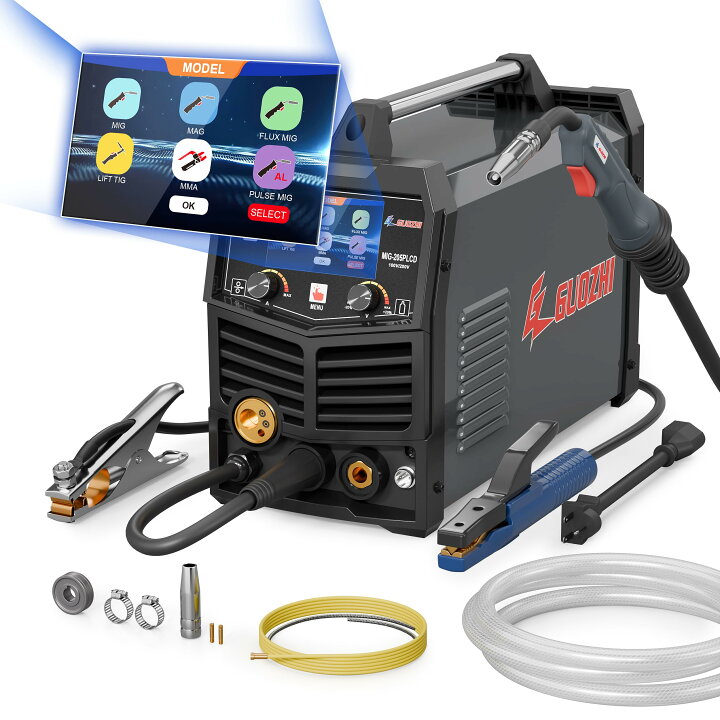 楽天市場】GZ GUOZHI 溶接機 半自動 100v 200V 兼用 205A アルミ溶接機 
