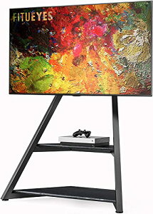 FITUEYES DESIGN �e���r�X�^���h 43~75V�Ή� TV�X�^���h �n�C�^�C�v �Ǌ񂹃e���r�X�^���h �B���z���Ǘ� ����?�p�x���߉� �ω׏d60KG �C���e���A �G�b�t�F���� �C�[�[���e���r�X�^���h �^���[�X�^��