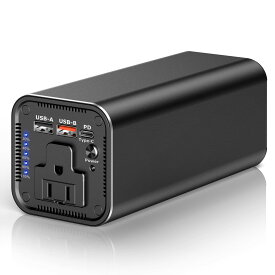 KINGBERIWI ポータブル電源 AC出力対応 モバイルバッテリー 27000mAh 大容量 PD 65W 急速充電対応 車中泊 高輝度LEDライト4つ 緊急・災害時バックアップ用電源 MacBook/ノートパソコン ドローン