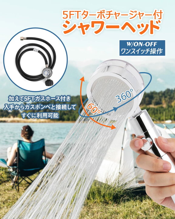 楽天市場】Hapyvergo 携帯用LPガス給湯器 7L タンクレス 湯沸器 1.85 
