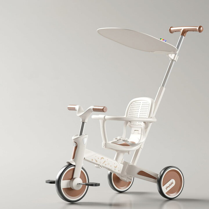 楽天市場】Gorocking 三輪車 折りたたみ 一台四役 4in1 押し棒付き  