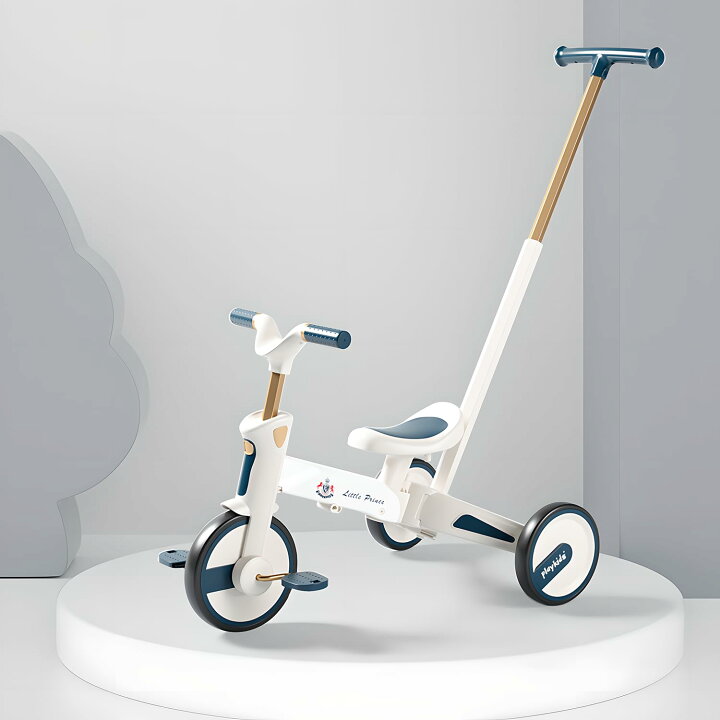 楽天市場】Gorocking 三輪車 折りたたみ 一台四役 4in1 押し棒付き  