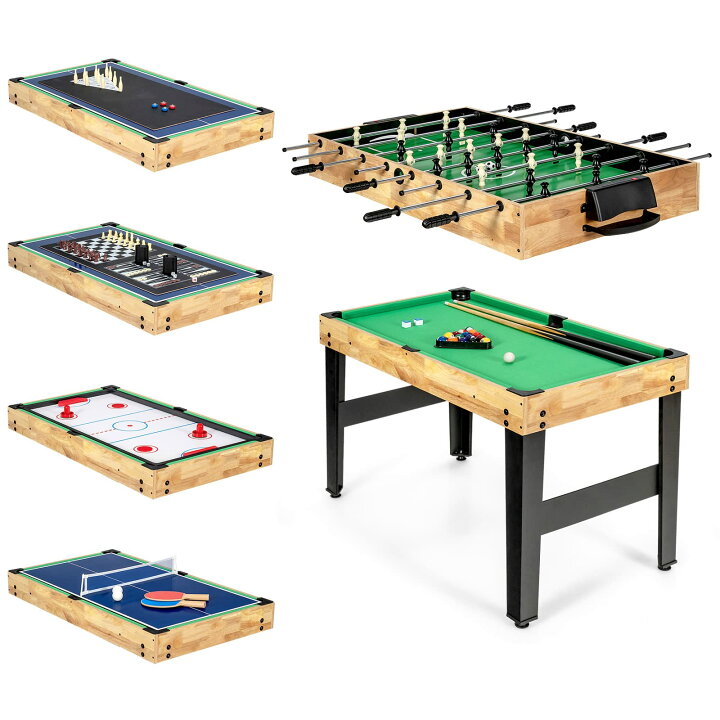 楽天市場】Giantex テーブルゲームセット 6 in 1 ビリヤード台 卓球台 