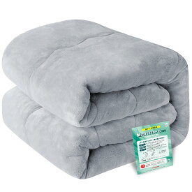 【極厚極上暖・帝人TEIJINマイティトップ綿使用】掛け布団 シングル アルミシート入り 5層構造 吸湿発熱・蓄熱保温 掛け毛布 冬接触温感あったか かけ布団 二枚あわせ 厚手 キルトケット もうふ フランネル 静電気防止 抗菌防臭防ダニ加工 丸洗い 14