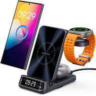 【Galaxy Watch専用】3in1 ワイヤレス充電器、Galaxy Watch 8/7/Ultra/FE/6/5/4/3、ギャラクシーウォッチ…