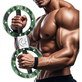 BKJANYO バーンマシン ゴールド 筋トレ器具 360度回転可能 前腕 筋トレ 筋トレグッズ トレーニングマシン 調整可能な抵抗 高耐久鋼材 自宅用静音フィットネス (グリーン)