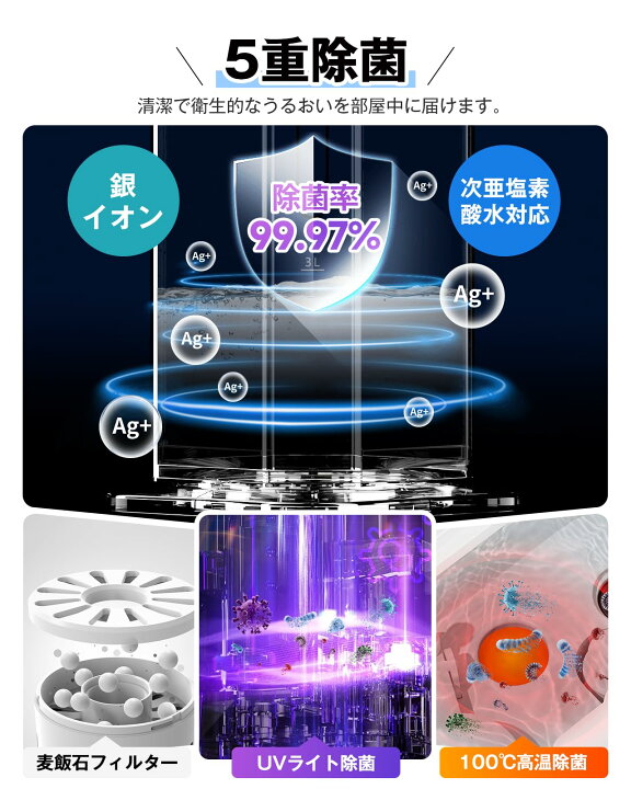 楽天市場】Yutogen 加湿器 大容量 タワー式 9L 【加熱ミスト＆最長45H 