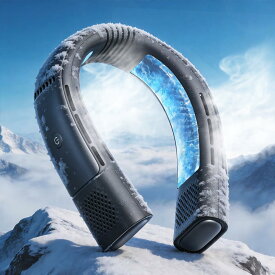 TORRAS ネッククーラー COOLiFY 2S PRO 冷却プレート 首掛け扇風機 ネックファン 【2026覇王覚醒・瞬冷全開】首掛けファン ペルチェ 着るエアコン 特許新型フレキアーム 風向調整 5000mAh 28h稼働 長時間外出対応 18W充電