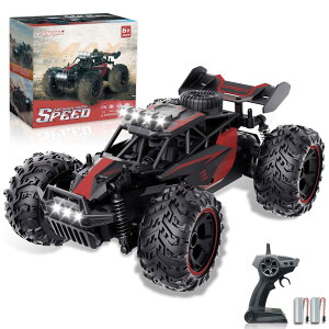 Carox ���W�R�� ���� ���W�R���J�[ �I�t���[�h ���� 25KM/H 1/18RC�J�[ �[�d���o�b�e���[2�t�� ���쎞�Ԗ�50�� �X�s�[�h�����@�\ �Ɨ��T�X�y���V���� 2.4GHZ LED���C�g ������n�`�Ή� �j�̎q �q