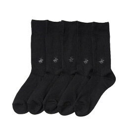 【最大20%OFFクーポン！2/10限定】BHPC 靴下 メンズ ビジネスソックス 刺繍 5足セット 25-28cm 黒 男性 ブランド 丈夫 破れにくい 黒 ブラック 紳士用 スーツ 学生 ソックス くつした くつ下