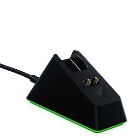 Razer Mouse 充電ドック クロマ: 充電ステータス付き磁気ドック RGB照明 - アンチスリップゲッコフィート - Razer Chromaによる電源 - クラシックブラック