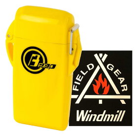 ウィンドミル(Windmill) ウインドミル ターボライター 黄色 BEEP9 ロゴステッカー付き 防水 充填式 BE9-1004K