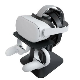 KIWI design Oculus Quest/Quest 2 / Rift/Rift S/GO/HTC Vive/Vive Pro/Valve Index用VRスタンド、ヘッドセットディスプレイホルダーおよびコントローラーホルダーマウントステーション