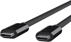 Belkin USB-Cケーブル Thunderbolt 3 超高速40Gbps 100W出力 5K / ウルトラHD 対応 ブラック F2CD08BT