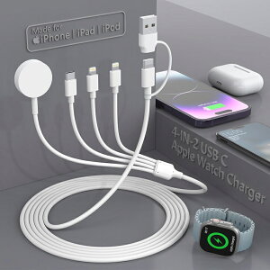 Apple Watch [d 4in2 [dP[u 3A}[d USB Type C Micro USB iPhone 4䓯[d AbvEHb` [d iPhone/Apple Watch Series 1/2/3/4/5/6/7/8/9/Ultra/SE eΉ
